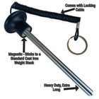 Black Knob Weight Stack Pin - Gym Grade - Heavy Duty Magnetic Strength Training 