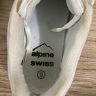 Alpine Swiss Stefan Sneaker Mens 9 White  Low Top Lace Up Casual Shoes