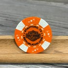 Harley Davidson Orange   White Poker Chip From Republic Hd In Stafford  Texas