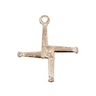  925 Sterling Silver Saint Brigid Cross Medal Pendant Necklace  18  Chain W  Box