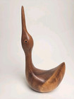Mcm 3 Teak Swan Figurines Mid Century Modernist Retro Decor