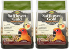 2 Pack Of Safflower Gold Natural Blend Conure And Cockatiel Food  3 Pounds Each