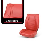 Red Front Rear Seat Covers Full Set For Challenger Se Sxt Rt 2011-2014 No Srt8