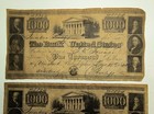  2  The Bank Of The United States One Thousand Dollars Note 1840 Reproduction s 