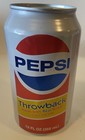 12 Oz pepsi Soda Can   Throwback   Empty Bottom Opened