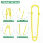 30-pack Large Safety Pins  2 8  Blanket Pin For Fashion clothes craft  yellow 
