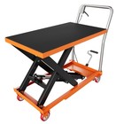 Hydraulic Lift Table Cart 500lbs Capacity 28 5  Lifting Height Single Scissor 