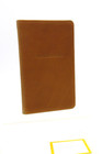 Graphic Image Address Book Pocket Size 3x5  Soft Leather Cover List 40 Tan