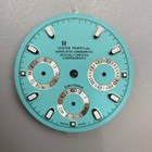 29 5mm Multi-functional Watch Dial Green Luminous For Vk63 Movement Watch Parts