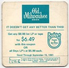 Vintage 1981 Styx Concert Backstage Promo Pass Radio Fm 105 Charleston Wv