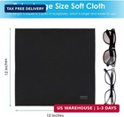 6pcs Large Eyeglass Cleaning Cloths  12 X12 In Screen Cleaner