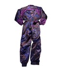 Vintage 90s Obermeyer Paisley Floral Abstract Ski Jumpsuit Purple Women   s Sz 14