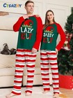 Family Matching Christmas Pyjamas Adult Kids Xmas Nightwear Pajamas Pjs Set