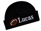 Embroidered Football Baby Hat Personalized With Custom Name 100  Cotton
