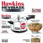 Hawkins - H56 Hevibase Aluminum Induction Model Pressure Cooker  5 Litres