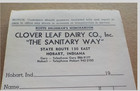 Vintage Clover Leaf Dairy Co Route Salesmen Booklet Hobart gary Indiana