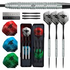 90  Tungsten Steel Tip Darts Set - 21g To 26g  24pcs Bundle  Spare Shafts   Case