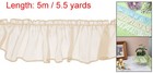 Ruffle Lace Ribbon Trim Pleated Lace Fabric Trim 5 5 Yard Beige