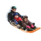 Large Family Fun Toboggan 66  Four Rider Heavy Duty Winter Outdoor Folded Edge