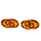 Vintage Mid Century Modern Style Gold Tone Cuff Links 1 25 x1  Classic