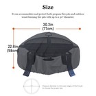 Fire Pit Cover Heavy Duty Waterproof Round Patio Fire Bowl Table Cover 30 Inch