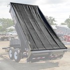 Dump Trailer Tarp 7 x18  - Heavy Duty Truck Mesh 7 apos x18 apos   Black 