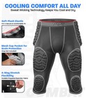 Exxact Sports Combat 7 Pad Adult Football Girdle With Cup Pocket  Padded Shorts