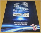 2016 Energizer Aa Batteries Print Ad Advertisement Energizer Bunny Battery Vtg