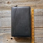 Vintage Filofax Personal Lyndhurst Zip Organizer In Black Leather With Inserts