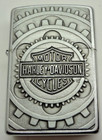 Used Once 2000 Harley-davidson Zippo Lighter Banner W  Gears- Free Shipping  