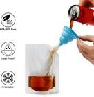6 Hidden Bags Flask 8oz Liquor Plastic Reusable Cruise Sneak Drink Pouches