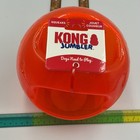 Kong Jumbler Ball Dog Toy L xl Squeaker Tennis Ball Orange Throwing Grip Handle