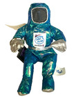 1997 Intel Bunnypeople Plush Doll W Key Ring Blue Astronaut Computer Promo Vtg