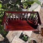 Vintage   Mahogany Carved Desk Trough   Wooden Book Stand Holder   16 75 