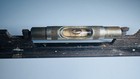 Vintage Stanley Cast Iron Level W  Brass Vial Holders