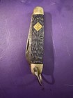 Vintage Cub Scout Bsa Pocket Knife Camillus Usa Blue Handle Multi Tool Knife