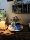 Vintage 3 Tier Dessert Tray Trinkets Tea Service Buffett Table Shower