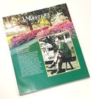 Pga Masters 2019 Journal Program Augusta National Golf Club   Euc nm