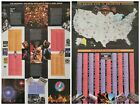 Tour Poster   The Grateful Dead 1994 2 Sided Jerry Garcia Road Map 24x36  Nos  