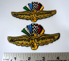 Pair Indianapolis Motor Speedway Embroidered Iron-on Patch 4 