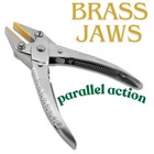 Parallel Flat Nose Pliers With Brass Jaws - Jewelry Making Crafting Plier