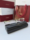 Cartier Ct0485o 006 Gold Green Transparent Wood Frame Eyeglasses Authentic