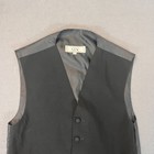 After Six Vest Men   s Sz Small Button Down Unisex Black Wedding Formal Party Pkt