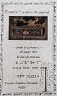 Primitive  jack O Lantern  Pattern With Valdani Floss And Wood Box