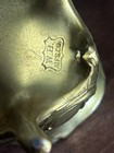 Vintage Wb Mfg Co Gold Tone Metal Trinket Jewelry Box Floral Detail