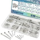 230pcs 12 Sizes Cotter Pins Assortment Kit 304 Stainless Steel Split Pin Fastene