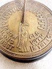 Older Brass Mounted Sundial Grow Old Along With Me The Best Yet To Bird Detail