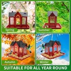 Bird Feeders House For Outdoors Hanging large Capacity Metal Wild