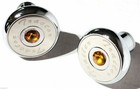 Knob Set Air Brake Tractor Trailer Amber Jewel Screw On For Peterbilt Kenworth