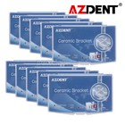 Azdent Dental Orthodontic Ceramic Clear Brackets Braces Mbt roth 022 Hooks 3 4 5